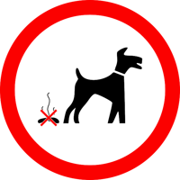 Pes zákaz znečistenia