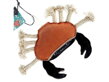 EKO hračka pre psa - krab Karlos z kože a juty, 30 cm