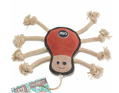 EKO hračka pre psa - pavúk Spike z kože a juty, 30 cm