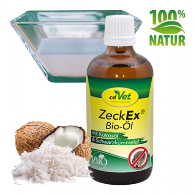 Zmes bio olejov proti parazitom cdVet ZeckEx, 100 ml