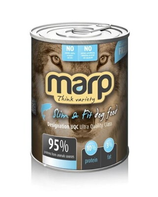 Výhodné balenie konzerv Marp Variety- Slim&Fit (biela ryba a kura), 6 x 400 g