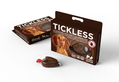 TickLess Ultrazvukový repelent pre psov, hnedý