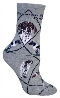 Ponožky nemecký krátkosrstý stavač (GERMAN SHORTHAIRED), šedé