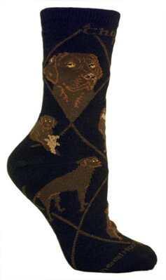 Ponožky labradorský retríver čokoládový (LABRADOR RETRIEVER), čierne