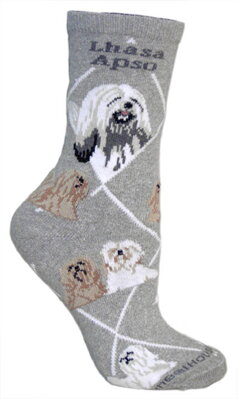Ponožky lhasa apso (LHASA APSO), šedé