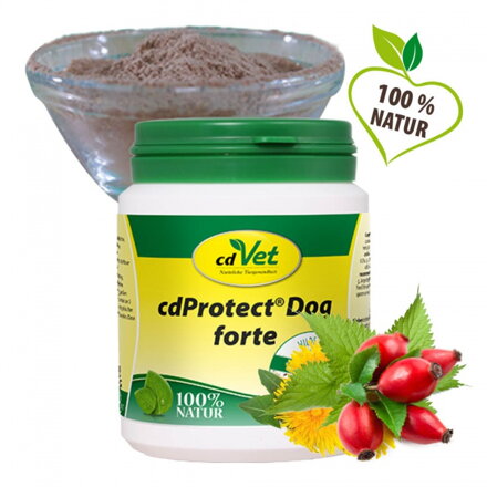 Byliny na podporu odčervenia cdProtect® Dog forte