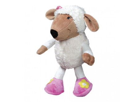 Plyšová hračka pre šteňatá biela ovečka, 28 cm
