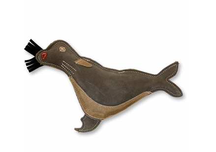 EKO hračka pre psa - tuleň Gavin z kože a juty, 31cm