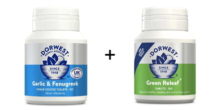 Kombo na inkontinenciu - Dorwest cesnak a senovka + zeleninové tablety
