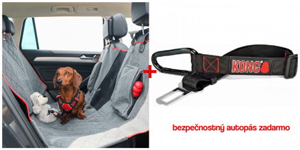 Autopoťah pre psa KONG 2-In-1 Bench Seat Cover & Hammock + autopás ZADARMO