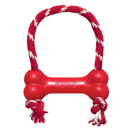 KONG® Goodie Bone w/Rope, kosť s lanom, M