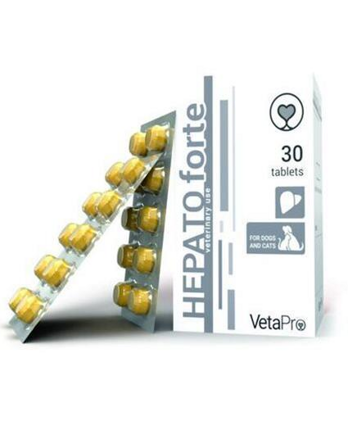 VetaPro Hepatoforte na podporu pečene a pri babezióze, 30 tbl.