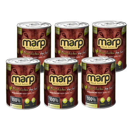 Výhodné balenie konzerv Marp holistic - Pure Chicken (kura), 6 x 400 g