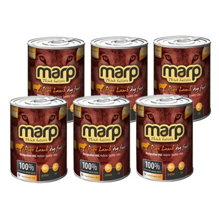 Výhodné balenie konzerv Marp holistic - Pure Lamb (jahňacie), 6 x 400 g