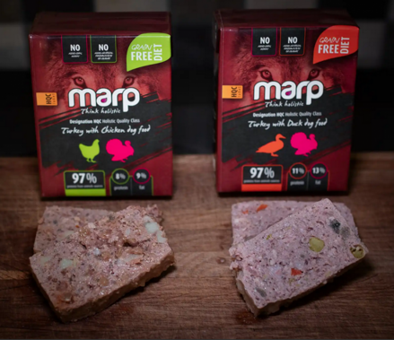Miešané výhodné balenie Marp Holistic Tetrapak morka s kuraťom a morka s kačicou, 6 x 375 g