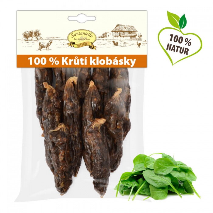 Klobásky z morčacieho mäsa, 100 g Klobásky z morčacieho mäsa, 100 g