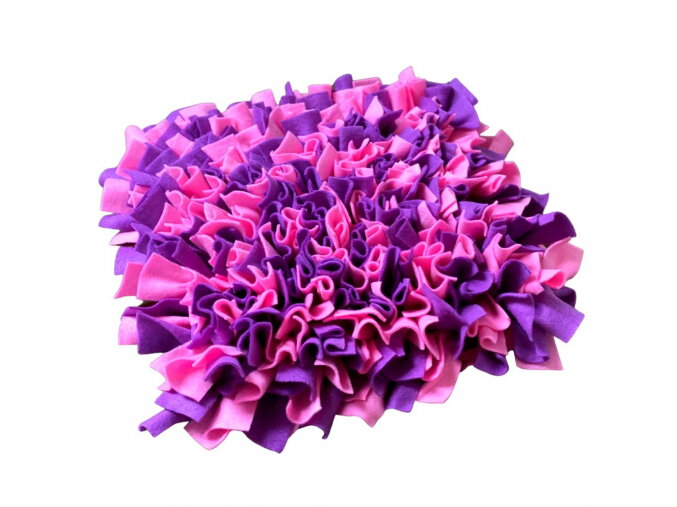 Čuchací koberček extra hustý, fialovo-ružový