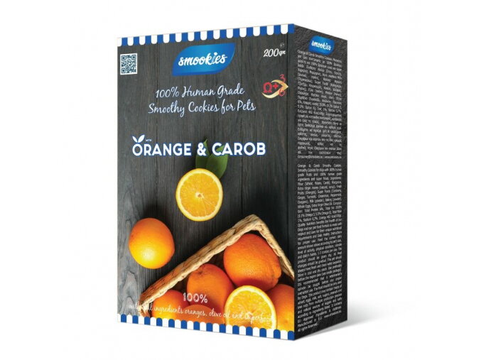 Prémiové sušienky Smookies s pomarančom, 200 g