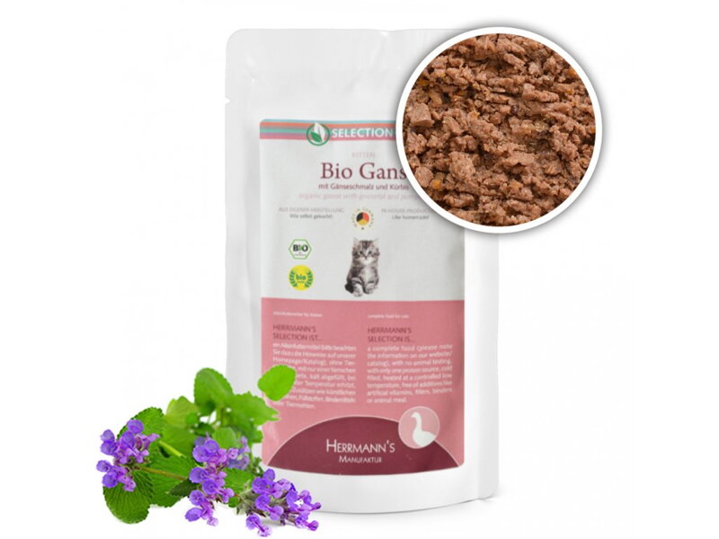 BIO kapsička pre mačky - Husacie mäso, 5 x 100 g BIO kapsička pre mačky - Husacie mäso, 5 x 100 g