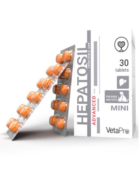 VetaPro Hepatosil Advanced MINI 30 tbl. VetaPro Hepatosil Advanced MINI 30 tbl.