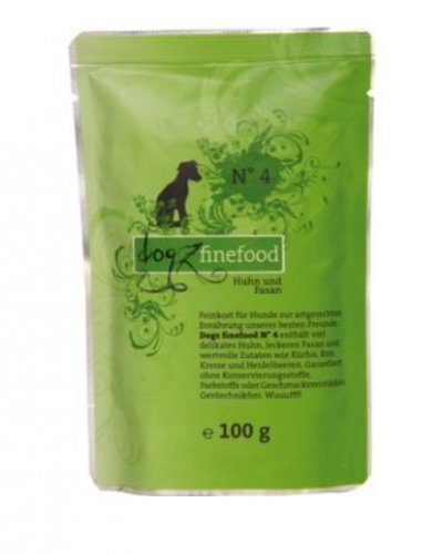 Mäsová kapsička DOGZ FINEFOOD No.04 Kura a Bažant 6 x 100 g