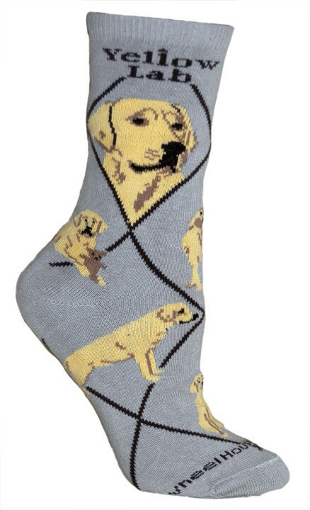 Ponožky labradorský retríver žltý (LABRADOR RETRIEVER), šedé