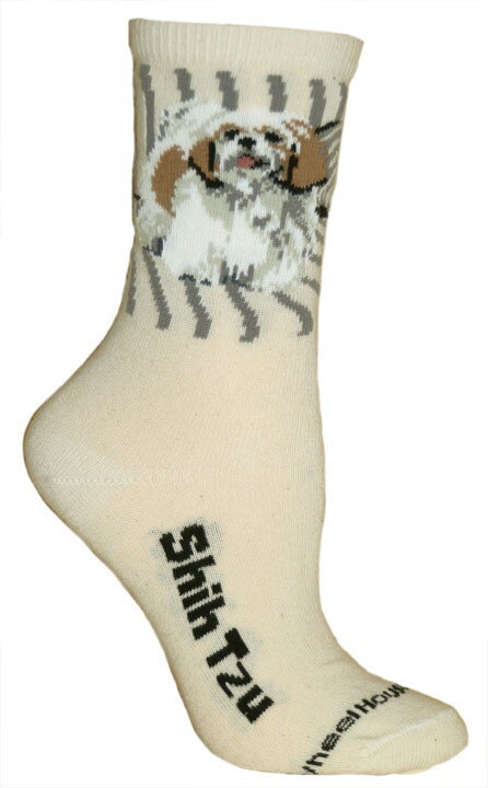 Ponožky šicu (SHIH TZU), krémové