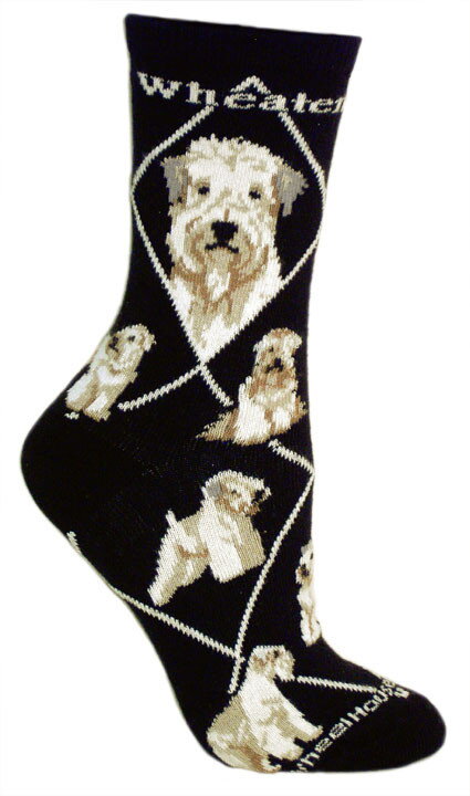 Ponožky jemnosrstý pšeničný teriér (WHEATEN-Soft Coated Wheaten Terrier), čierne