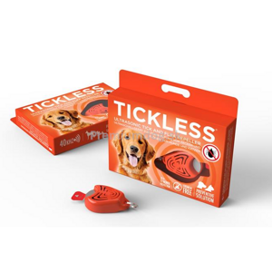TickLess Ultrazvukový repelent pre psov, oranžový