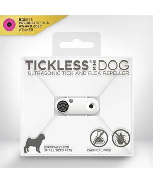 TickLess MINI Dog dobíjateľný ultrazvukový odpudzovač kliešťov a bĺch 