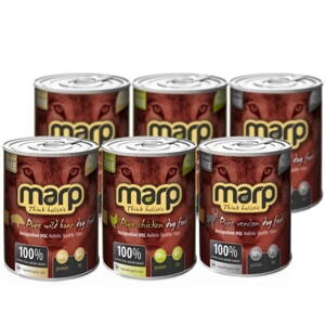 Výhodné balenie konzerv Marp holistic ochutnávkový set, 6 x 400 g