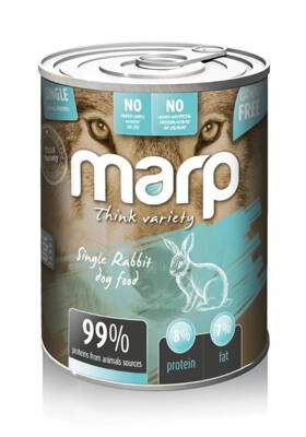 Výhodné balenie konzerv Marp Variety Single Protein - Králik, 6 x 400 g