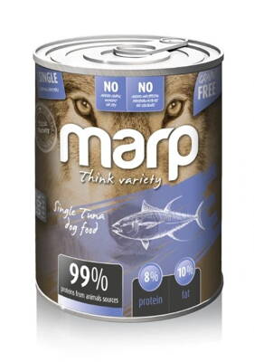 Výhodné balenie konzerv Marp Variety Single Protein - Tuniak, 6 x 400 g