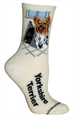 Ponožky jorkšír (YORKSHIRE TERRIER), krémové