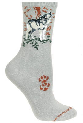 Ponožky československý vlčiak (ČSV), zavýjajúci, šedé